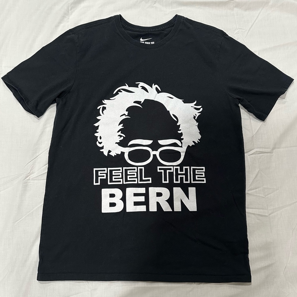 Bernie Sanders Feel The Bern 2016 Presidential Primary Cotton T-Shirt Large